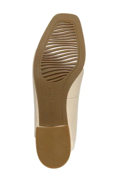 David Tate Alpha Square Toe Flat In Neutral