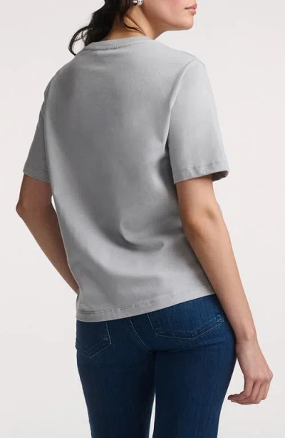 Mavi Jeans Basic Crewneck T-shirt In Gray