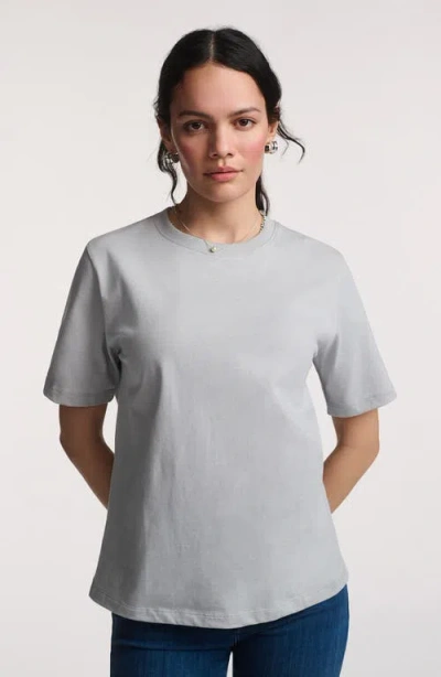 Mavi Jeans Basic Crewneck T-shirt In Gray