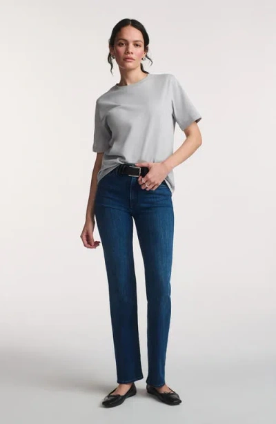 Mavi Jeans Basic Crewneck T-shirt In Gray