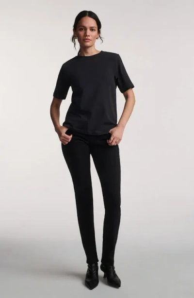 Mavi Jeans Basic Crewneck T-shirt In Black