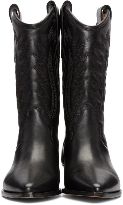 Shop Isabel Marant Black Dallin Cowboy Boots