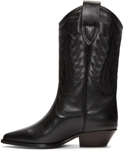 Shop Isabel Marant Black Dallin Cowboy Boots