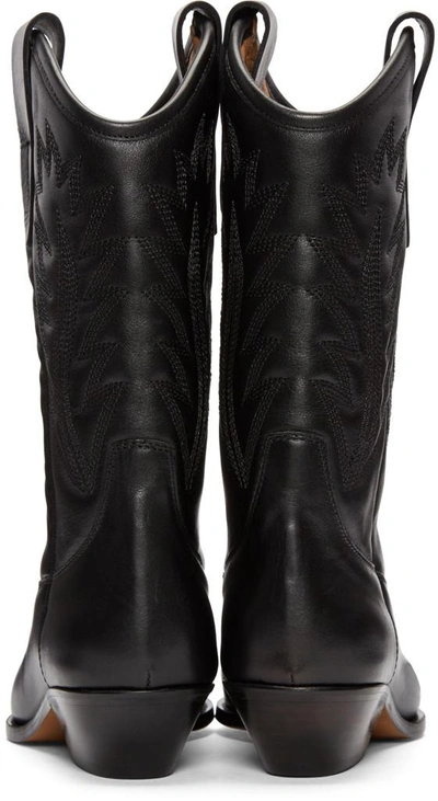 Shop Isabel Marant Black Dallin Cowboy Boots