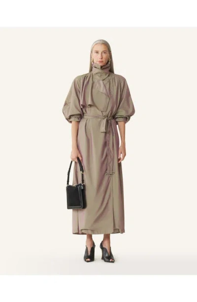 Lanvin Compagnon Small Asymmetrical Bag With A Python Finish In Black