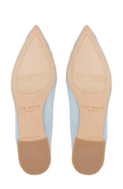 Ted Baker Ella Mar Pointed Toe Flat In Blue