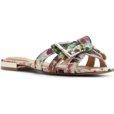 Ted Baker Elsie Bow Slide Sandal In Multi