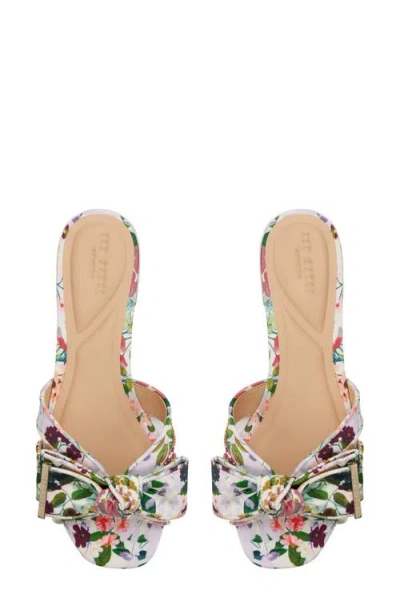Ted Baker Elsie Bow Slide Sandal In Multi