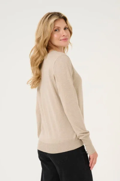 Kaffe Kalizza Round Neck Regular Fit Pullover In Brown