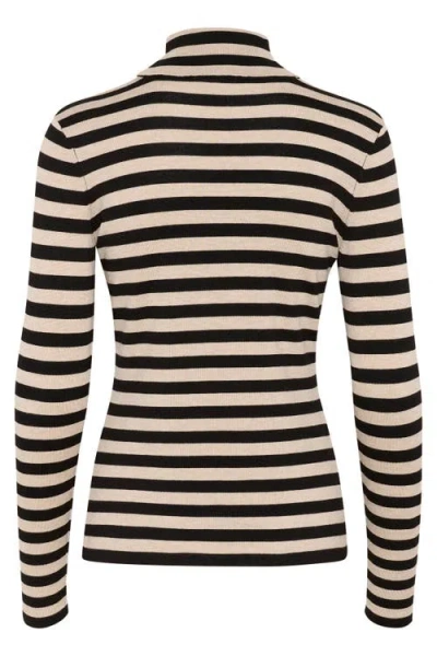 Kaffe Kalizza Rollneck Slim Fit Pullover In Multi