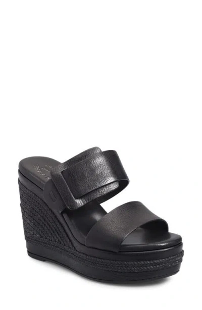 Kork-ease Korkease Raya Espadrille Wedge Sandal In Black