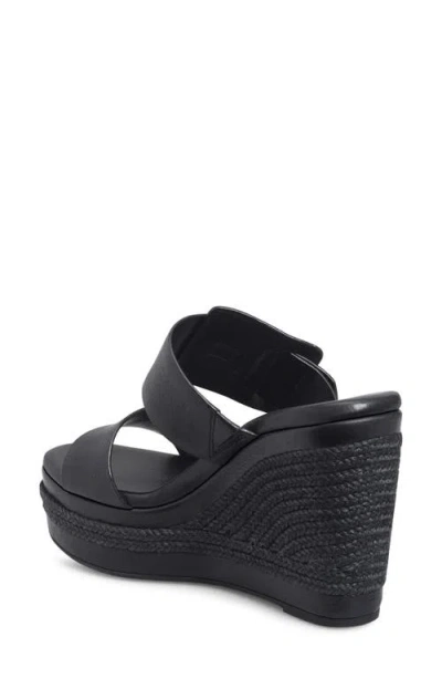 Kork-ease Korkease Raya Espadrille Wedge Sandal In Black