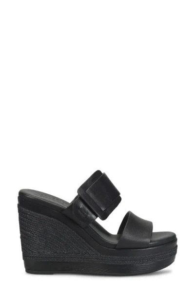 Kork-ease Korkease Raya Espadrille Wedge Sandal In Black