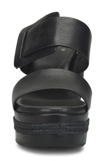 Kork-ease Korkease Raya Espadrille Wedge Sandal In Black