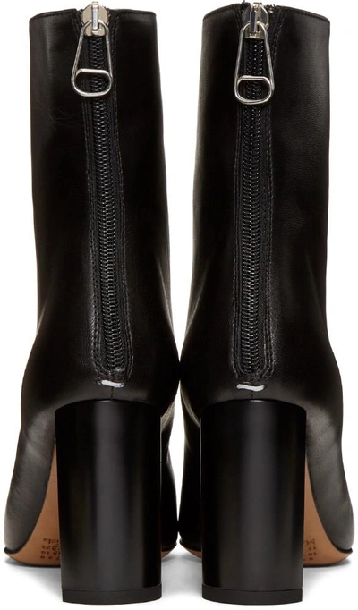 Shop Maison Margiela Black Leather Boots