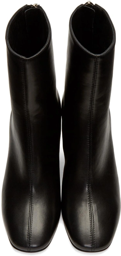 Shop Maison Margiela Black Leather Boots