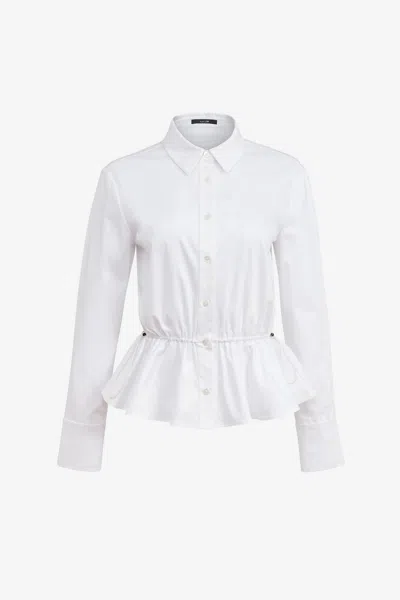 Toccin Ingrid Button-down Cotton Shirt In White
