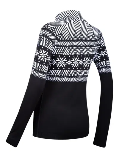 Newland Pullover Mit Geometrischem Muster In Black