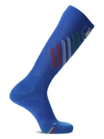 Uyn Diagonal Stripe Socks In Blue
