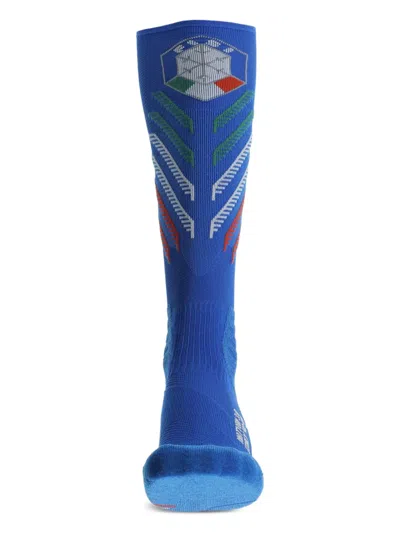 Uyn Diagonal Stripe Socks In Blue