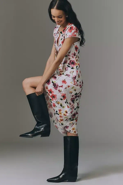 Reformation Dominique Pointed-toe Boots In Black