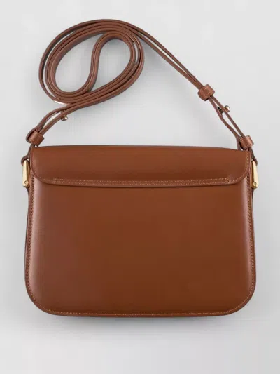 Apc Grace Shoulder Bag Small Adjustable Strap In Brown