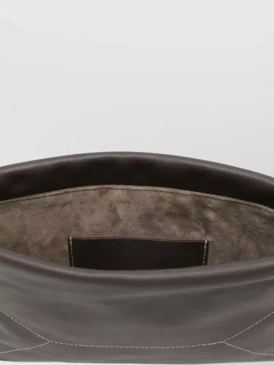 Brunello Cucinelli Shoulder Bag Soft Structure Adjustable Strap In Brown