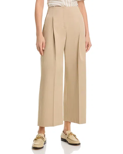 Hugo Boss Relaxed-fit Trousers In Stretch Cotton In Neutral