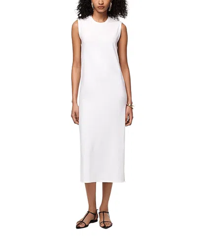 Another Tomorrow Sleeveless Tee Dress In White