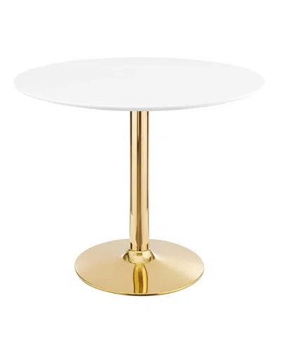 Modway Verne 35 Dining Table In Gold