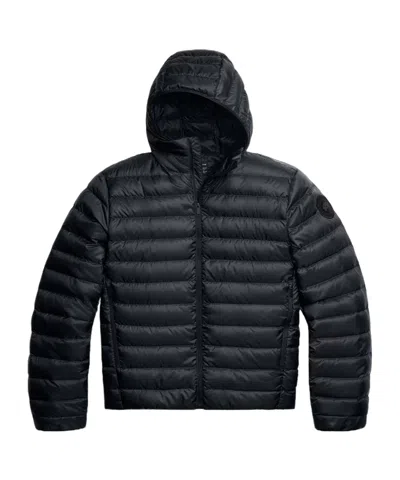Canada Goose Men Stratus Tonal Label Hooded Jacket In Black