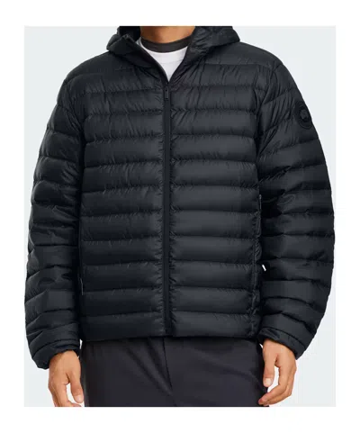 Canada Goose Men Stratus Tonal Label Hooded Jacket In Black