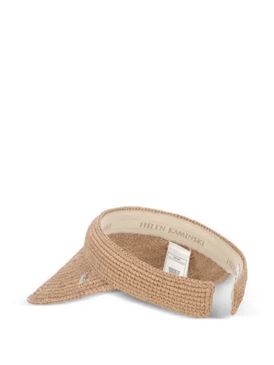 Helen Kaminski Raffia Visor Hat In Neutral
