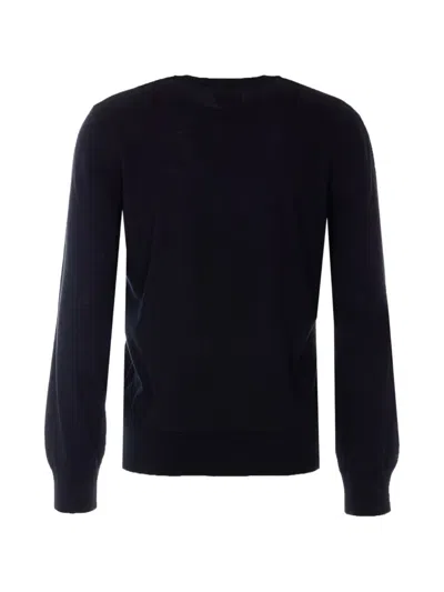 A.p.c. Embroidered Sweater In Blue