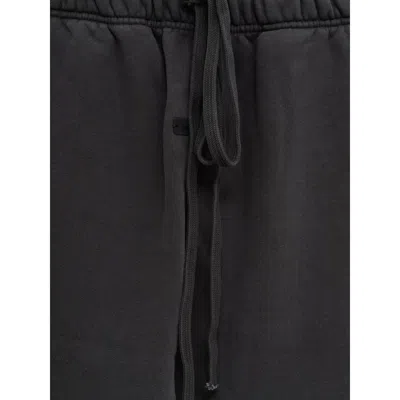 Essentials Drawstring Flared Track Pants In Black