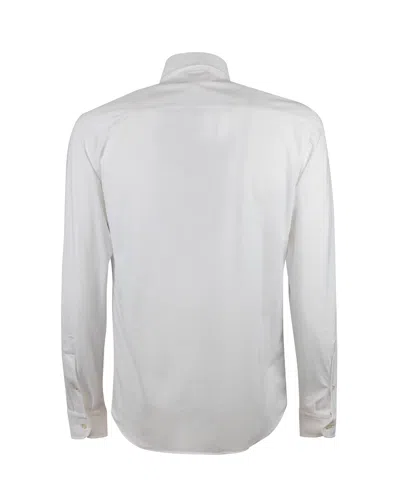 Ghirardelli Camicia Classica Elasticizzata Bianca In White