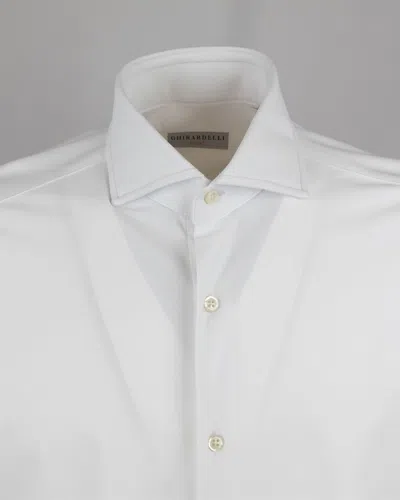 Ghirardelli Camicia Classica Elasticizzata Bianca In White