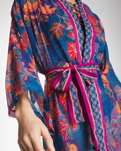 Chico's Miraclesuit Decoupage Kimono In Multi