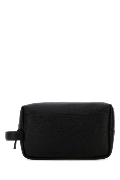 Givenchy Men Black Leather U Backpack Beauty Case In Black