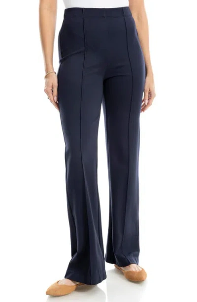 Max Studio Ponte Pants In Blue