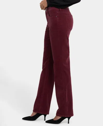 Nydj Sheri Slim Pants In Red