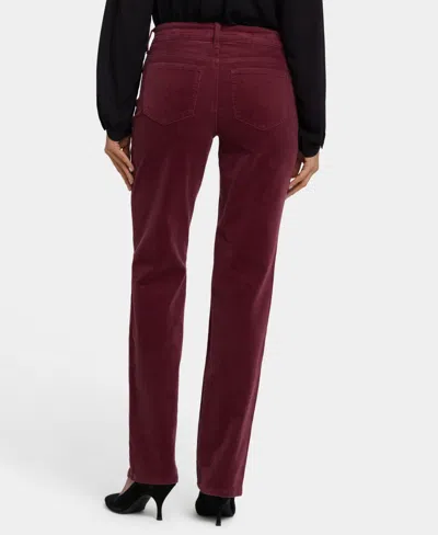 Nydj Sheri Slim Pants In Red