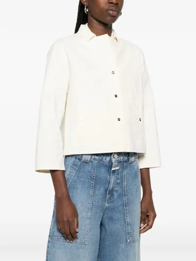 Herno Polyamide Elastane Jacket In White