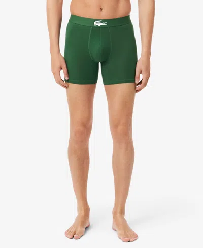 Lacoste Men's Regular-fit Boxer Briefs, 3-pack In Multi