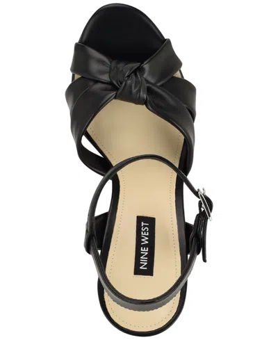 Nine West Windee Ankle Strap Platform Sandal In Black