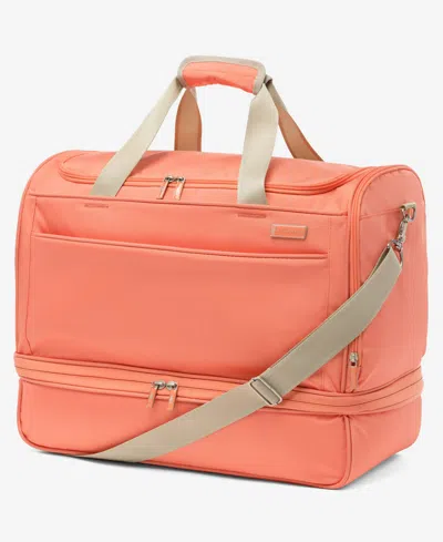 Atlantic Drop-bottom Weekender In Orange
