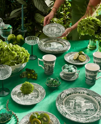 Spode Green Italian 12pc Dinnerware Set In Green