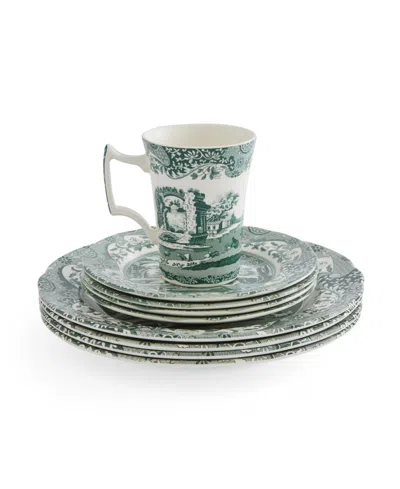 Spode Green Italian 12pc Dinnerware Set In Green