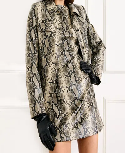 Line & Dot Python Jacket In Multi