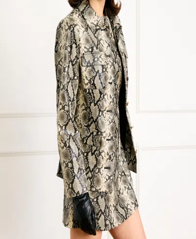 Line & Dot Python Jacket In Multi